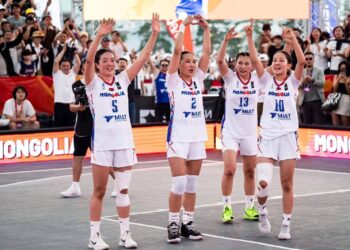 МОНГОЛ УЛСЫН ЭМЭГТЭЙ ШИГШЭЭ БАГ FIBA 3х3 ДЭЛХИЙН АВАРГААС АЗИЙН АНХНЫ МӨНГӨН МЕДАЛИЙГ ХҮРТЭЖ ТҮҮХ БҮТЭЭЛЭЭ