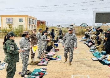 ӨМНӨГОВЬ АЙМГИЙН ЦОГТ-ОВОО СУМАНД ГАМШИГТ ТЭСВЭРТЭЙ ОРОН НУТАГ НӨЛӨӨЛЛИЙН АЯНЫ ХҮРЭЭНД ГАМШГААС ХАМГААЛАХ БЭЛЭН БАЙДЛЫН ҮЗЛЭГ ЗОХИОН БАЙГУУЛЛАА