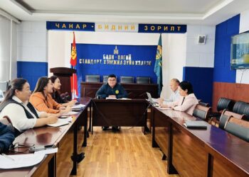 БАЯН-ӨЛГИЙ АЙМГИЙН СТАНДАРТ, ХЭМЖИЛ ЗҮЙН ХЭЛТСИЙН ДЭРГЭДЭХ ОРОН ТООНЫ БУС БАТАЛГААЖУУЛАЛТЫН ЗӨВЛӨЛИЙН ЭЭЛЖИТ 14 ДҮГЭЭР ХУРАЛДААН БОЛЛОО