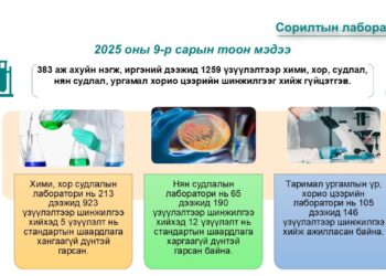 БАЯН-ӨЛГИЙН АЙМГИЙН СОРИЛТЫН ЛАБОРАТОРИЙН 2025 ОНЫ 09 ДҮГЭЭР САРД ХИЙСЭН АЖЛЫН ГҮЙЦЭТГЭЛ