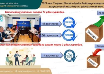 ТОХИРЛЫН ҮНЭЛГЭЭНД ХАМРАГДСАН БҮТЭЭГДЭХҮҮН ҮЙЛЧИЛГЭЭНИЙ ТООН МЭДЭЭ